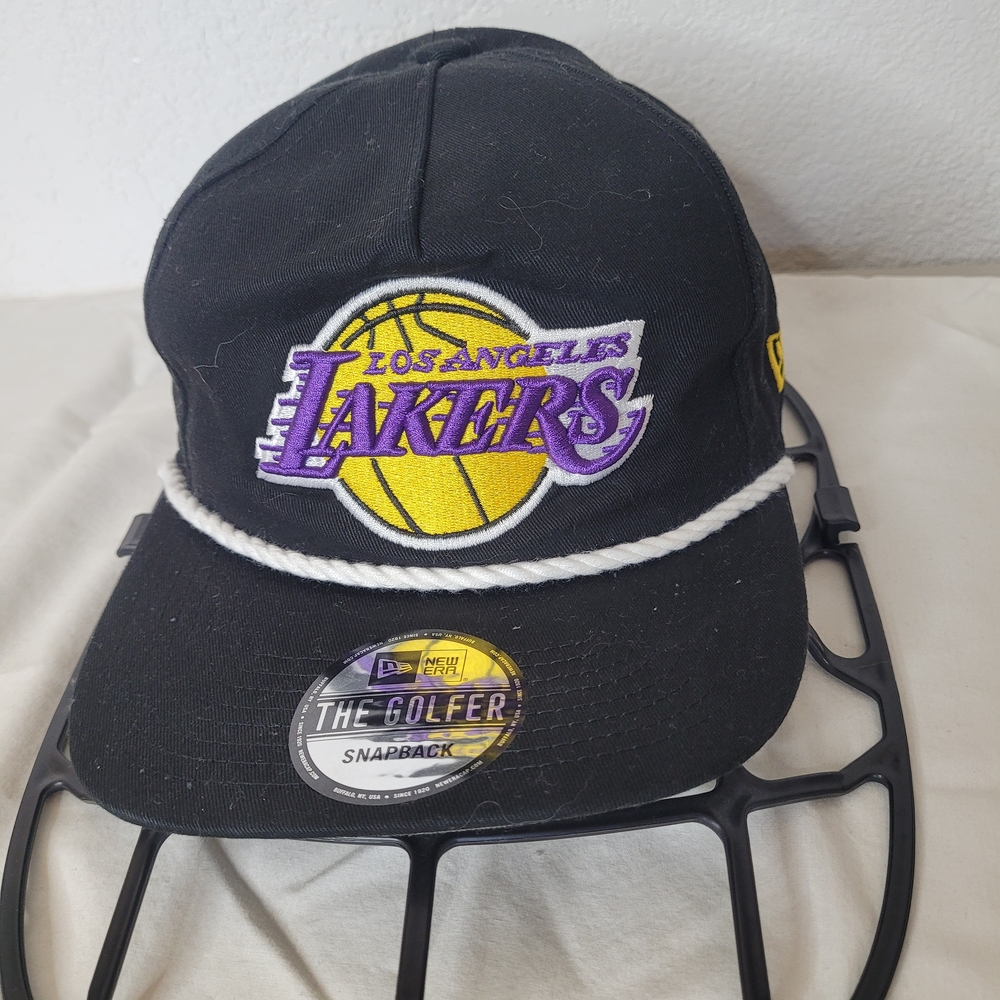New Era The Golfer Snapback Los Angeles Lakers The League MBA BlackGray Hat NWOT
